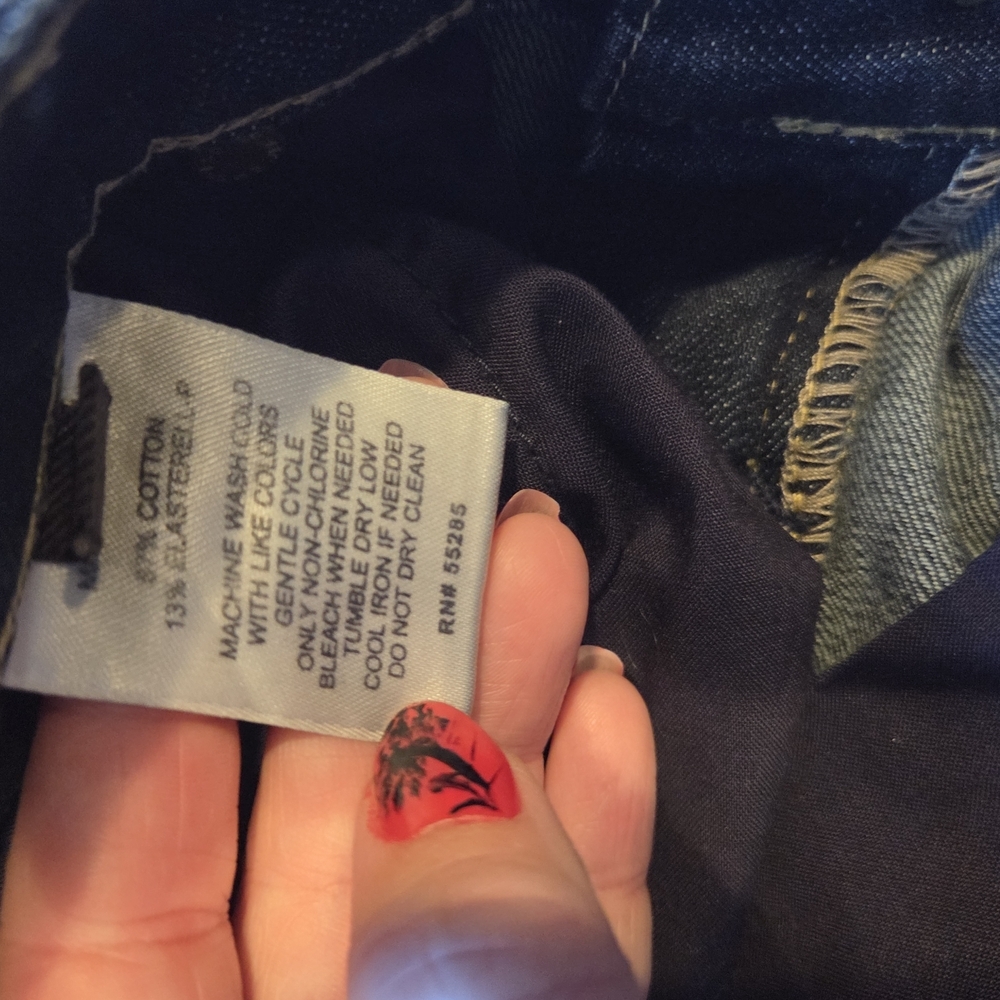 Express Women's Deep Indigo Skinny Jeans - Picture 6 of 8